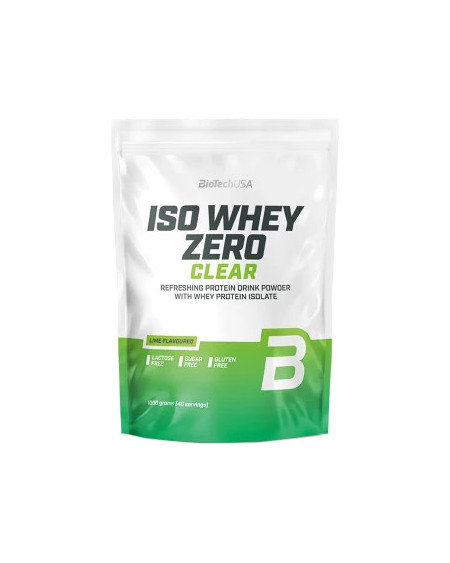 ISO WHEY ZERO CLEAR 1000g (Lime/Peach Ice Tea/Red Berry/Tropical Fruit/Watermelon) - Proteína Isolada Refrescante - BioTech USA