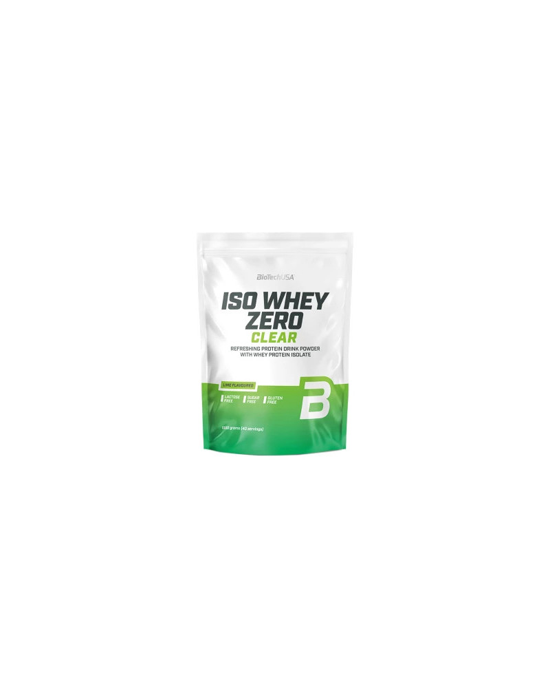 ISO WHEY ZERO CLEAR 1000g (Lime/Peach Ice Tea/Red Berry/Tropical Fruit/Watermelon) - Proteína Isolada Refrescante - BioTech USA