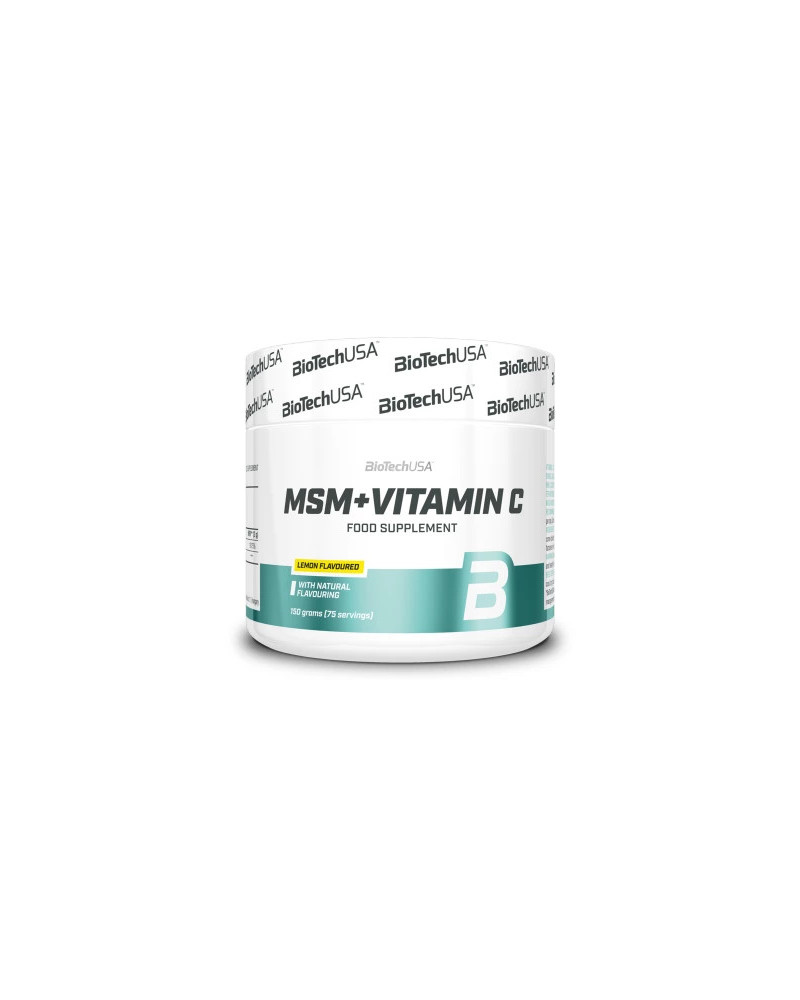 MSM+VITAMIN C 150g Sabor Limón - Soporte Antioxidante y Articular