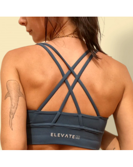 Top Deportivo Azul Navy | Elevate Ropa Deportiva Sostenible