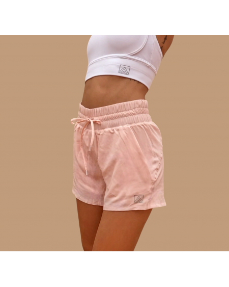 Short Técnico Rosa Pálido | Elevate Ropa Deportiva Sostenible