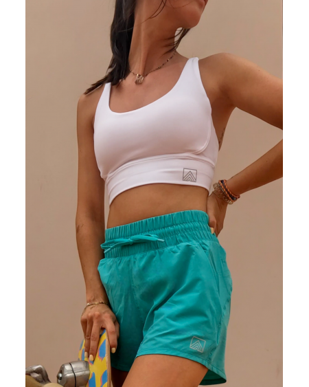 Short Técnico Turquesa | Elevate Ropa Deportiva Sostenible