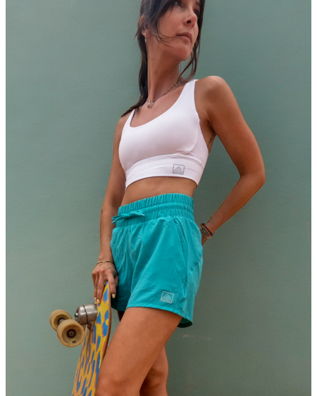 Short Técnico Turquesa | Elevate Ropa Deportiva Sostenible