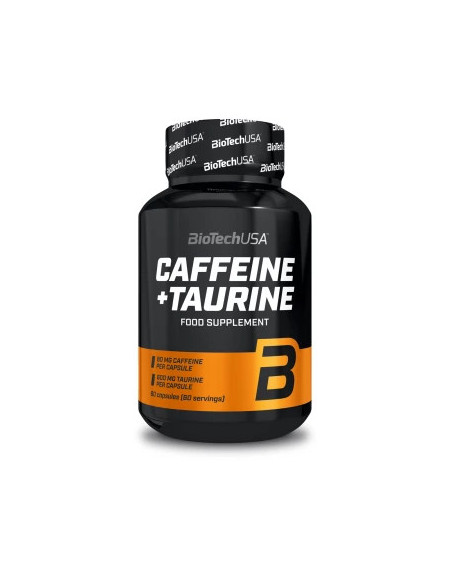 Caffeine+Taurine 60 Cápsulas - Energía y Concentración