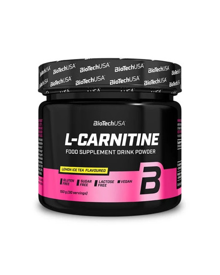 L-CARNITINE Flavoured Drink Powder 150g Lemon Ice Tea - Energía y Quema de Grasas