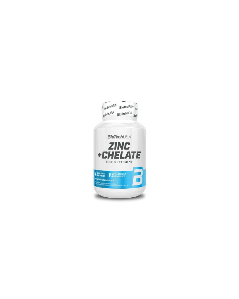 Zinc + Chelate 60 Tabletas - Refuerzo Inmunitario