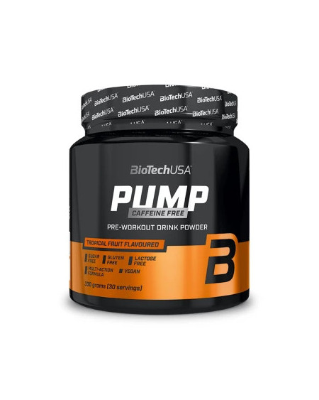 PUMP CAFFEINE FREE 330g - Potenciador Pre-Entrenamiento Sin Cafeína
