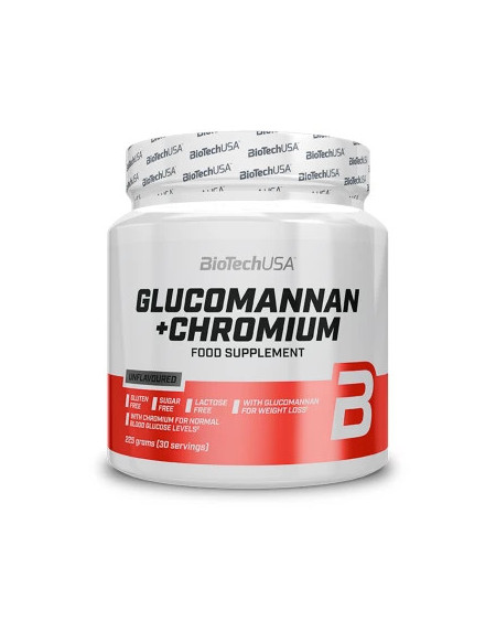 GLUCOMANNAN + CHROMIUM 225g - Control del Apetito y Metabolismo