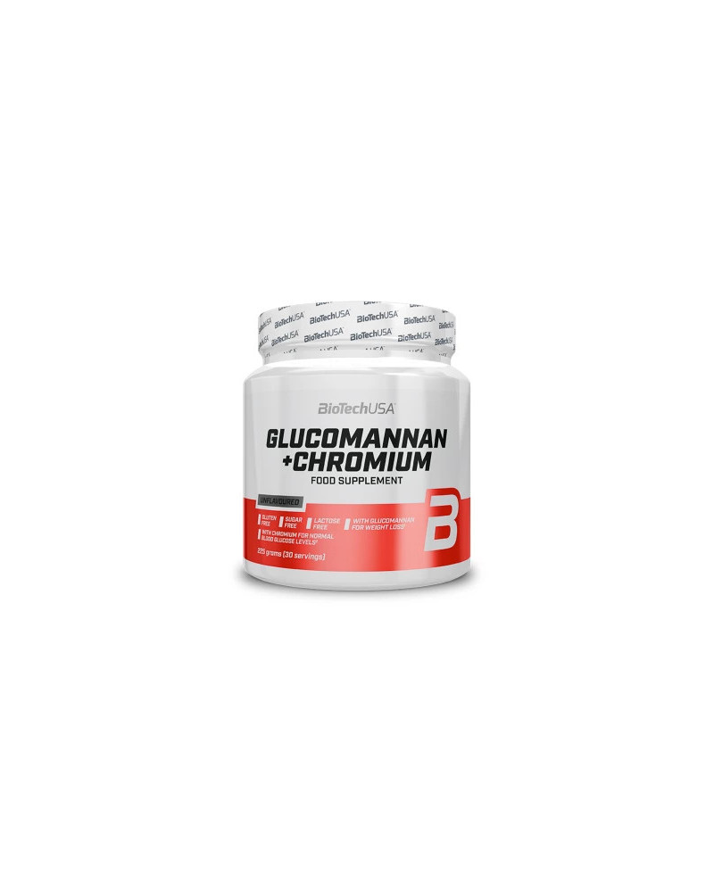 GLUCOMANNAN + CHROMIUM 225g - Control del Apetito y Metabolismo